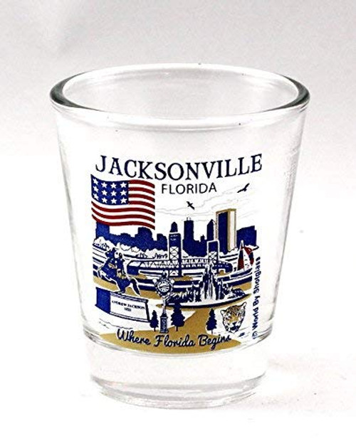 Jacksonville Florida Great American Cities Collection Shot Glass