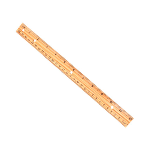 STOBOK 6pcs Wooden Ruler Training Aid Ruler Straight Ruler 30cm Ruler Measuring Tool Precision Bamboo