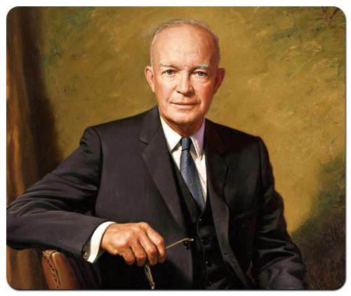 Dwight D. Eisenhower Large Rectangular Mousepad Mouse Pad Great Gift Idea