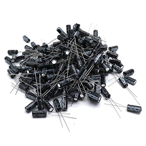 Yootop 200Pcs 50V 1UF Radial Electrolytic Capacitors 105C 5x11mm