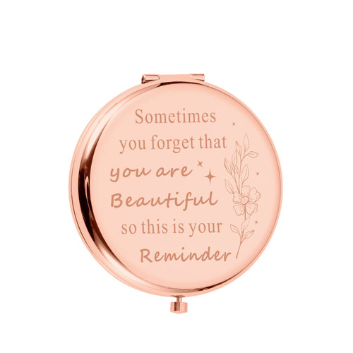 Inspirational Stocking Stuffers for Women Daughter Wife Girlfriend BFF Valentine Gifts for Women Makeup Mirror Birthday Christmas Compact Mirror Gifts for Good Friends Girl Mom Female Friends