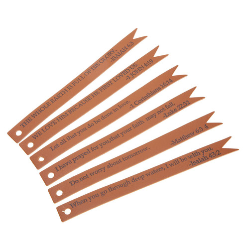 AOKWAWALIY 6pcs Bible Bookmark Book Mark Bookmark Quotes Religious Bookmarks Inspirational Verse Bookmarks Bible Cover Bookmakers Book Darts Mens Bookmark Swallowtail Student Books Leather
