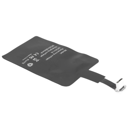 Micro USB Type C Fast Wireless Charger Adapter, Type C Wireless Charging Receiver Reliable Plug and Play Durable Portable Compact for Android Phones