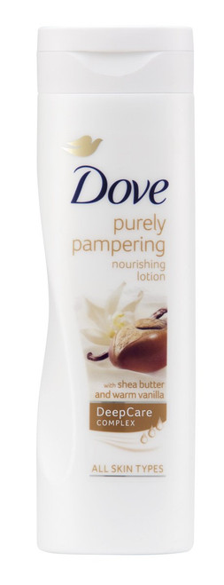 Dove Purely Pampering Nourishing Lotion with Shea Butter and Warm Vanilla 250ml Dove Purely Pampering Nourishing Lotion with Shea Butter and Warm Vanilla 250ml