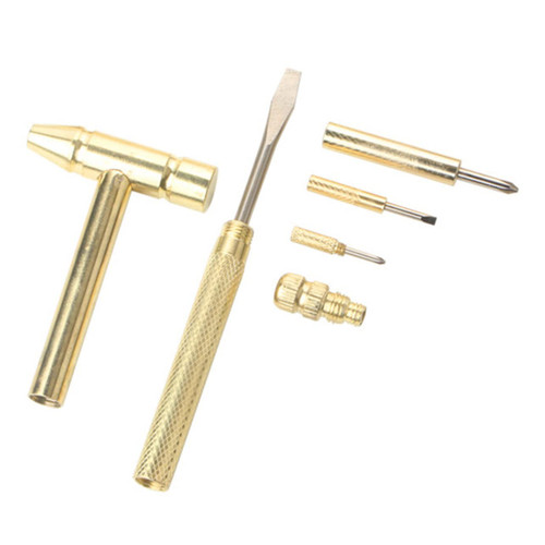 VILLFUL tool kit multifunction hammer hammer screwdriver combination tool combination Miss small hammer copper hammer miniature jewelry kit Multifunction mini hammer jewelry copper