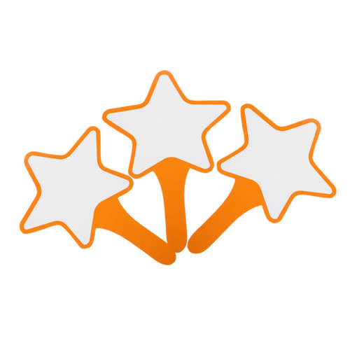 Tofficu 3pcs Thumbs up Down Paddles Kids Answer Board Star Shaped Whiteboard Write-on Answer Boards Portable Blank Whiteboard Math Practice Whiteboard One Side 28c Prototype Foam