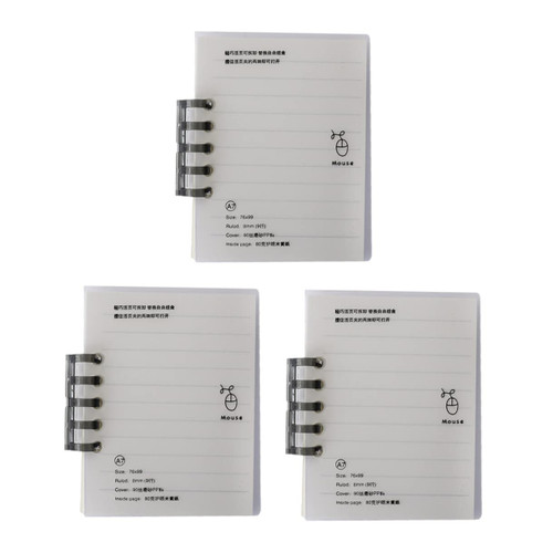 FUNOMOCYA 3Pcs word book memo pad vocabulary notebook spiral mini notebook time management notepads top bound memo book appointment notepad spiral note books pocket loose-leaf book a5 paper