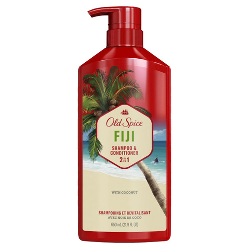 Old Spice Fiji 2-in-1 Shampoo and Conditioner for Men, 22 Fl Oz Old Spice Fiji 2-in-1 Shampoo and Conditioner for Men, 22 Fl Oz