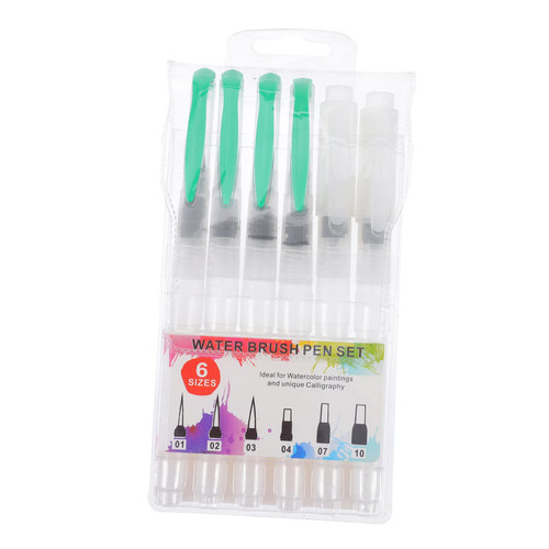 NUOBESTY 6pcs Fountain Pen Water Coloring Markers Kids Water Brush Pen Watercolor Markers for Kids Arts Ink Pen Pencil for Kids Painting Pencil Plastic Watercolor Painting Pan Student NUOBESTY 6pcs Fountain Pen Water Coloring Markers Kids Water Brush Pen Watercolor Markers for Kids Arts Ink Pen Pencil for Kids Painting Pencil Plastic Watercolor Painting Pan Student