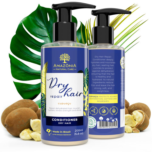 All Natural Hair Repair Conditioner - Deep Conditioner for Dry Damaged Hair - Conditioner for Damaged Dry Hair Treatment - All Natural Hair Conditioner for Damaged Dry Hair with Cupuacu 6.8oz