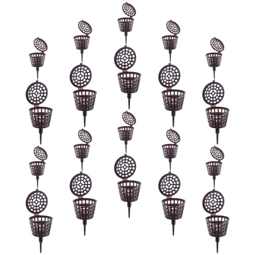 MARMERDO 20Pcs Boxes Plant Fertilizer Orchid Fertilizer Mini containers Plant containers Fertilizer for Plants Container with lid Fertilizer Holder Potted Plant Plastic Accessories