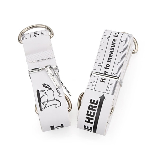 Horse Measuring Tape for Height and Weight - 2.5M Farm Livestock Measurement Tape Horse Pony Weight Measuring Ruler,Portable Animal Weight Tape White