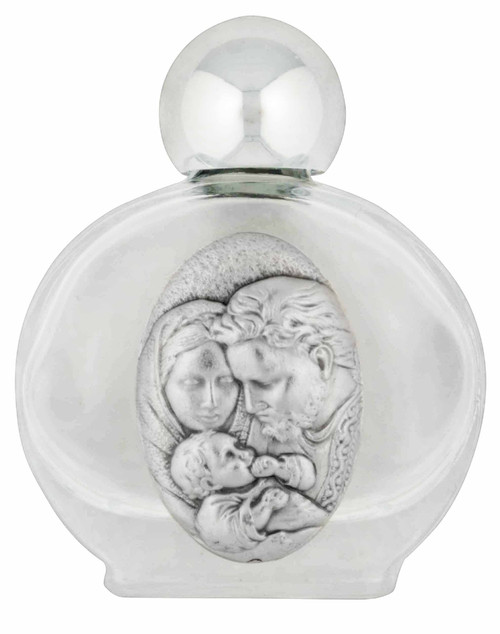Venerare Small Glass Holy Water Bottle (Holy Family)