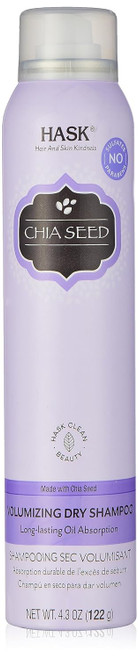 HASK Chia Seed Volumizing Dry Shampoo Kits for all hair types, aluminum free, no sulfates, parabens, phthalates, gluten or artificial colors 4.3oz