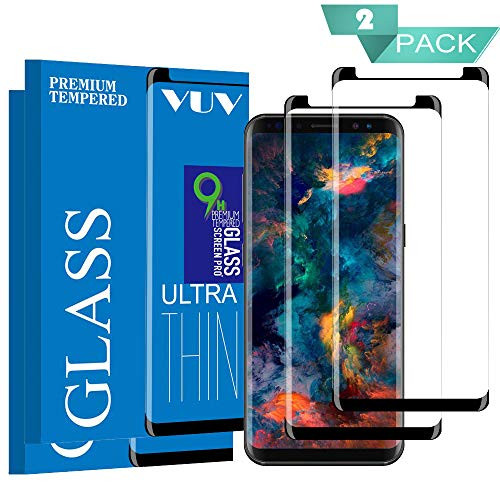 [2 PACK] Galaxy S9 Plus S9+ Screen Protector, VUV Galaxy S9 Plus Tempered Glass Screen Protector [9H Hardness] [HD Clear] [Case Friendly] [Anti-Scratch] for Samsung Galaxy S9 Plus 2018 released