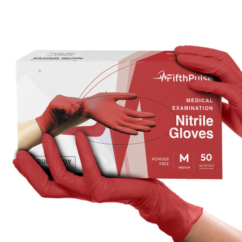 Light Burgundy Nitrile Disposable Gloves - 50 Count - 3 Mil Nitrile Gloves Medium - Powder and Latex Free Rubber Gloves - Surgical Medical Exam Gloves - Food Safe Cooking Gloves Light Burgundy Nitrile Disposable Gloves - 50 Count - 3 Mil Nitrile Gloves Medium - Powder and Latex Free Rubber Gloves - Surgical Medical Exam Gloves - Food Safe Cooking Gloves