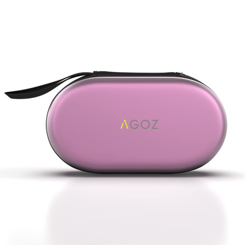 AGOZ Small Case for Sewing Kit, Portable Mini Bag Organizer, Hard-Shell Case with a Wrist Strap for Needle and Thread Kit, Travel Sewing Kit, Water Resistant, Anti-Shock (Purple)