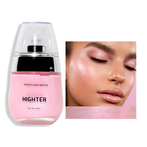 Face Highlighter, Shimmer Body Oil Versatile Liquid Highlighter For Face & Body Makeup, Waterproof Moisturizing Smooth Applies Face Eye Contour Brightener Glow Shimmer, 30ml