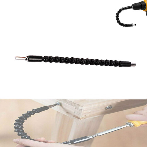 Superbit Screwdriver Flexible, Super Bit Bendable Screwdriver Flexible, Flexible Drill Bit Extension, Flexible Shaft Extension Drill Bit, Explore Flexible Extensions for Drills (Black)