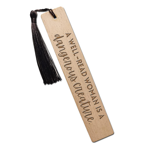 FIVE ELEPHANT,A Well-Read Woman is a Dangerous Funny Inspirational Bookmark,Funny Reader Gifts,Reading Gifts,Gift for Women and Sisters