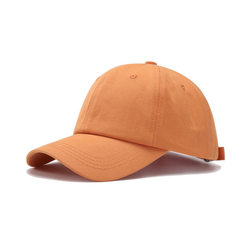 Quanhaigou Low Profile Baseball Cap for Men Women - Cotton Dad Hat-Classic Adjustable Unconstructed Plain Hat (Orange)