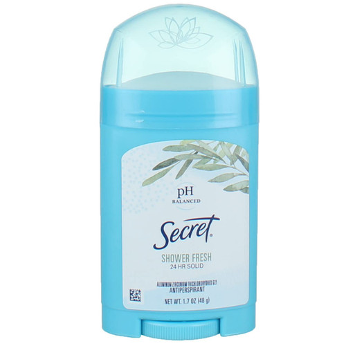Secret Anti-Perspirant Deodorant Solid Shower Fresh 1.70 oz (Pack of 4)
