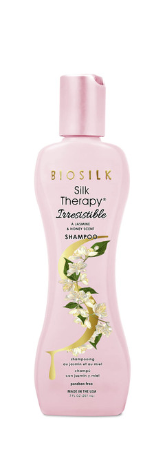 BioSilk Irresisitible Collection Silk Therapy Shampoo, Jasmine & Honey Scent, Pink, 7 Oz