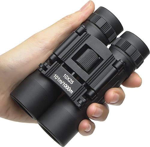 10x25 Compact Lightweight Binoculars,Mini Pocket Folding Binoculars for Bird Watching,Outdoor Hunting,Travel