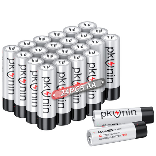 Ocvrszsw Double A Batteries 1.5V Alkaline AA Batteries LR6 Batteries AA Size Pack, AA Batteries 24 Pack with Leakproof Design, 12-Year Shelf Life