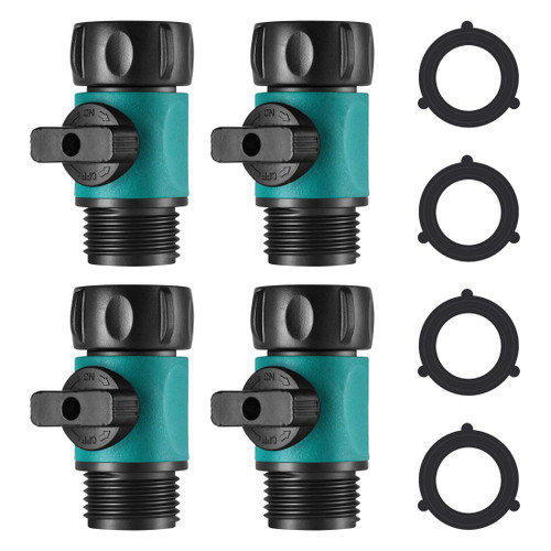 LUEXBOX Hose Connect Fittings, Garden Hose Connect, Water Hose Shut Off Valve, Water Hose Connect Shut Off Valve, Connect Garden Water Hose Fittings, Garden Hose Valve Shutoff Valve