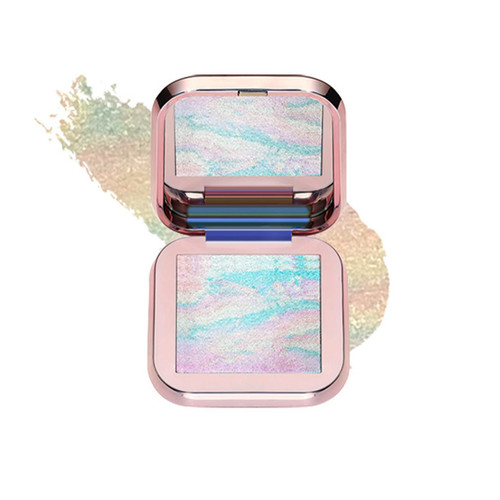 Face Highlighter Palette, Shimmering Body Highlighter, Body Glitter Face Contour Illuminator Powder Makeup Highlighter, Pearlescent Ginger Highlighter Waterproof Long Lasting Brightening Powder