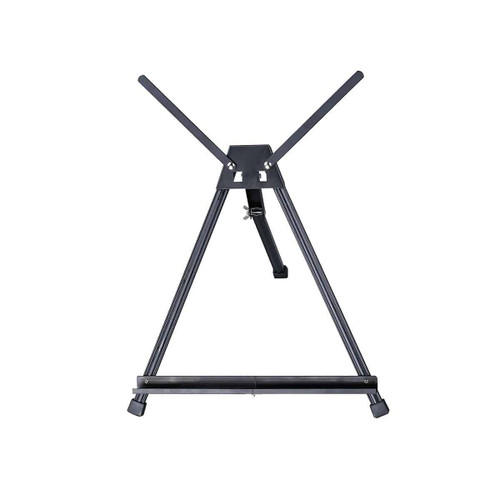 KINGART 744 Adjustable Black Aluminum Table Top Display Easel with Extension Arm Wings -15" to 21" High - Portable Artist Tripod Folding Frame Stand - Holds Canvas, Paintings, Books, Photos, Signs