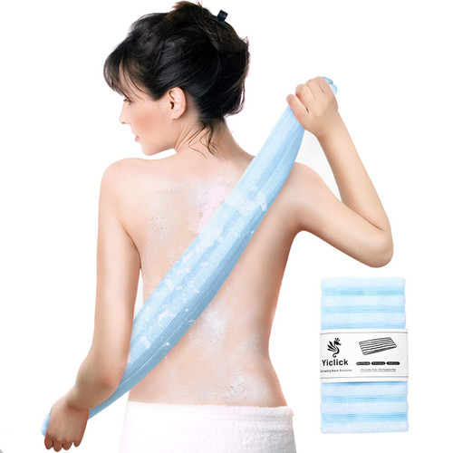 Exfoliating Back Scrubber, Korean Body Back Scrubber Towel for Shower, Japanese Bath Wash Scrub Cloth Washcloth Washer for Men Women Exfoliation, Body Scrubbing Brush Loofah Exfoliator (Blue) Exfoliating Back Scrubber, Korean Body Back Scrubber Towel for Shower, Japanese Bath Wash Scrub Cloth Washcloth Washer for Men Women Exfoliation, Body Scrubbing Brush Loofah Exfoliator (Blue)