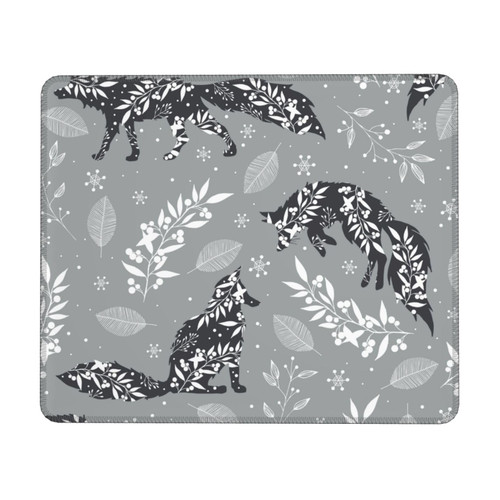 Merry Christmas Mouse Pad with Stitched Edges Laptops Keyboard Mouse Mat Desk Pad Gaming Mouse Pad