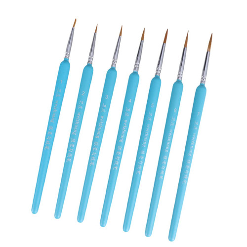 KJHBV 7pcs Miniature Brushes Kits for Kids Oil Watercolor Brush Miniature Paint Brushes Detail Paint Brush Detail Art Brushes Professional Detail Oil Paintbrush Child Fine Bamboo