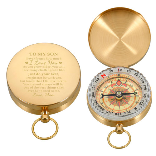 Son Gifts from Mom Dad Christmas Stocking Stuffers for Adults Men Teens Him Compass Hiking Survival for Kids Compass for Son from Dad Son in Law Sweet 16 Birthday Gifts for Boys Graduation Valentine