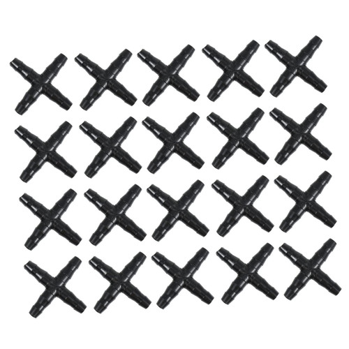 YARNOW 50pcs Garden Watering System Drip Emitters Drip Irrigation Supplies Garden Sprinkler System Irrigation Tube Adapter Irrigation Hose Connector Pipe Pipeline Pipe Fittings