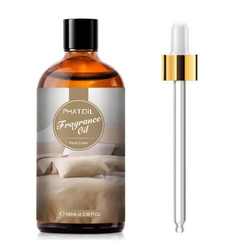 PHATOIL 3.38FL.OZ Fresh Linen Fragrance Oils for Aromatherapy, Essential Oils for Diffusers for Home, Perfect for Diffuser, DIY Candle and Soap Making, DIY Scented Products - 100ml