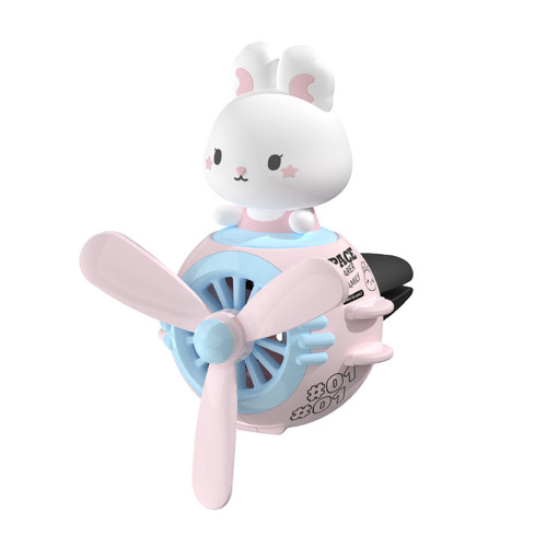 Car Air Fresheners Vent Clips - Little Rabbit Car Fragrance Diffuser Air Vent - Cartoon Rabbit Pilot Car Air Freshener - Car Fragrance Diffuser (Rabbit D)