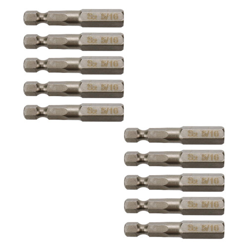 Rannb 5/16" Hex Head Screwdriver Bit Set,Magnetic 1/4-Inch Hex Shank S2 Steel Hex bits Set,2" Long Drill Bit (10pcs)