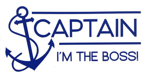 Custom Vinyl Captain Anchor Decal, Nautical Love Bumper Sticker, for Tumblers, Laptops, Car Windows