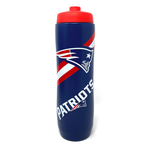 Party Animal The NFL New England Patriots Squeezy Water Bottle, Team Color Party Animal The NFL New England Patriots Squeezy Water Bottle, Team Color