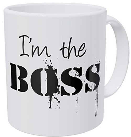 Wampumtuk Thug I'm The Boss 11 Ounces Funny Coffee Mug Wampumtuk Thug I'm The Boss 11 Ounces Funny Coffee Mug