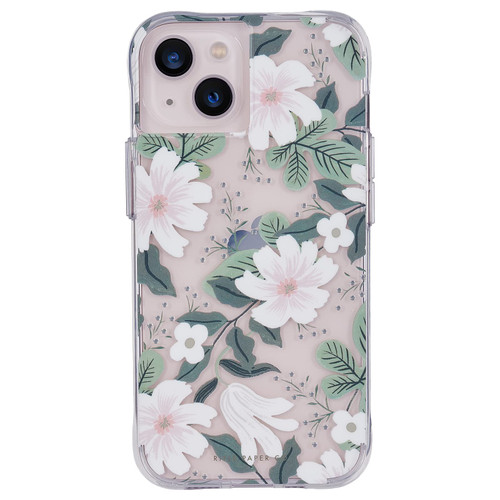 Rifle Paper Co. iPhone 13 Case for Women [10ft Drop Protection] [Wireless Charging] Floral Print Phone Case for iPhone 13 - Slim iPhone Case - Anti Scratch, Shock Absorbing Materials - Willow