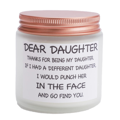 Dear Daughter Gifts from Mom and Dad, Mothers Day Gifts for Daughter,Birthday Gifts for Daughter Adult, Daughter Candle for Graduation Wedding Christmas Dear Daughter Gifts from Mom and Dad, Mothers Day Gifts for Daughter,Birthday Gifts for Daughter Adult, Daughter Candle for Graduation Wedding Christmas