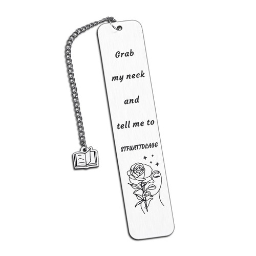 Bookmarks for Women Book Lovers Adults Bookworms Spicy Bookmark Funny Gifts for Friends Coworker Sister Her Female Birthday Christmas Graduation Retirement Book Markers Bookish Book Club Present Metal