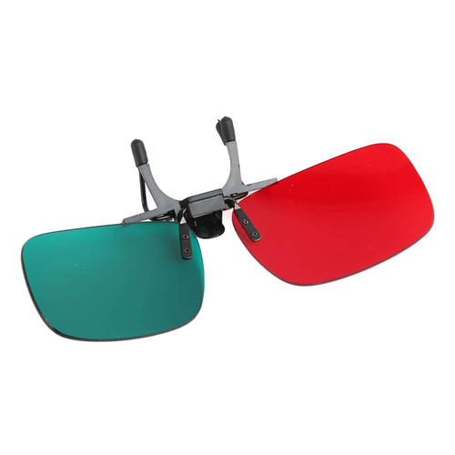 Red Green Glasses Clip On Left Green Right Red Amblyopia Glasses for Visual Function Training