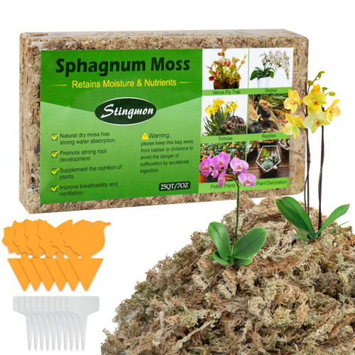 25QT Sphagnum Moss Orchid Moss for Potted Plants, Sphagnum Moss for Orchids, Dried Orchid Peat Moss for Plant Reptile Moss Orchid Soil 25QT Sphagnum Moss Orchid Moss for Potted Plants, Sphagnum Moss for Orchids, Dried Orchid Peat Moss for Plant Reptile Moss Orchid Soil