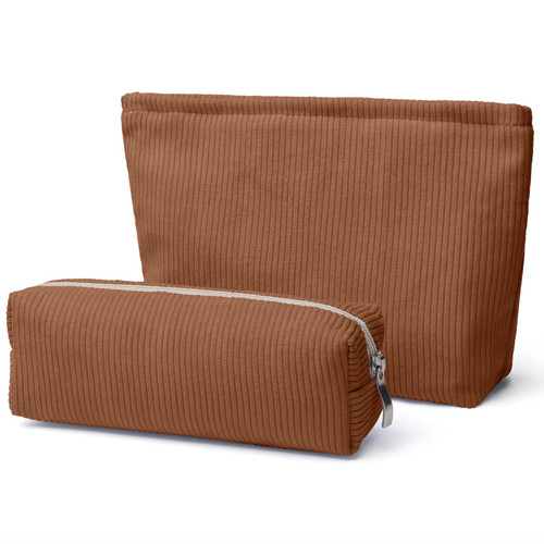 SANYETS Makeup Bag, Corduroy Cosmetic Bag, Small Bags for Women, Small Travel Pouch, Brown Mini Zipper Pouch, Preppy Makeup Bag, Little Girl's Aesthetic Stuff SANYETS Makeup Bag, Corduroy Cosmetic Bag, Small Bags for Women, Small Travel Pouch, Brown Mini Zipper Pouch, Preppy Makeup Bag, Little Girl's Aesthetic Stuff