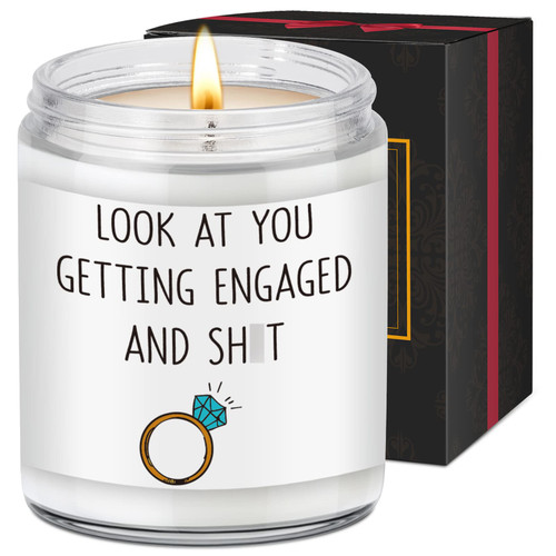 LEADO Candles, Engagement Gifts for Couples - Engagement Gift, Funny Engagement Gifts for Women, Friends, Fiance, Bride, Newly Engaged Gifts, Unique Engagement Gifts - Engaged Gifts for Her LEADO Candles, Engagement Gifts for Couples - Engagement Gift, Funny Engagement Gifts for Women, Friends, Fiance, Bride, Newly Engaged Gifts, Unique Engagement Gifts - Engaged Gifts for Her
